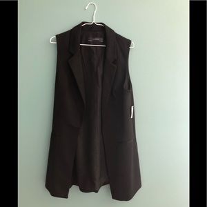 NWT The Limited Long Duster Black Vest.
